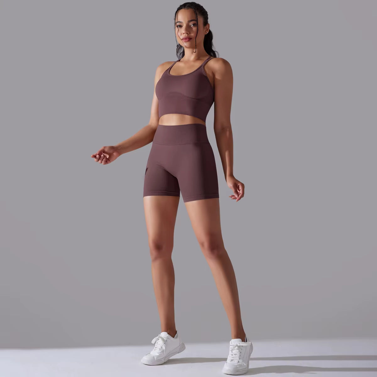 Sexy Yoga Sets Women'S Tracksuit Seamless Sport Suit Running Workout Sportswear Gym Clothing Leggings Bra Fitness Suits 2 Pieces