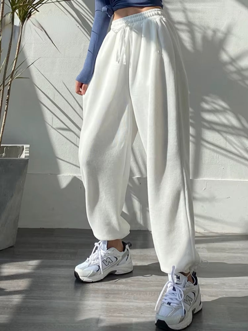 2023 Oversized Gray Velvet Baggy Sweatpants Women Autumn Loose Women'S Sports Pants Thick Winter Trousers Joggers Streetwear
