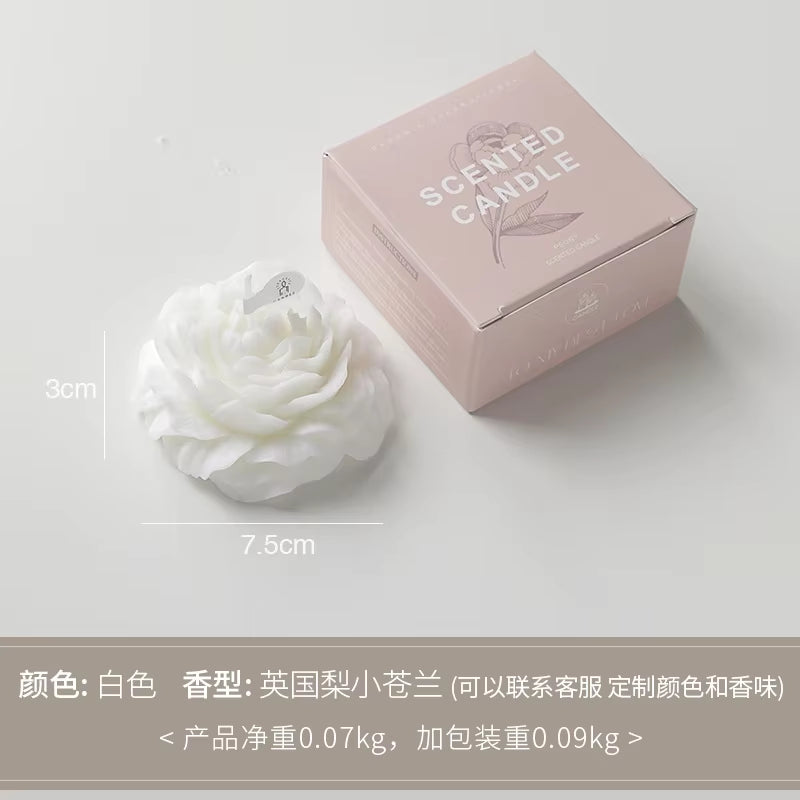 Candle Peony Flower Modeling Gift Decoration Mother'S Day Birthday Flower Scented Candle