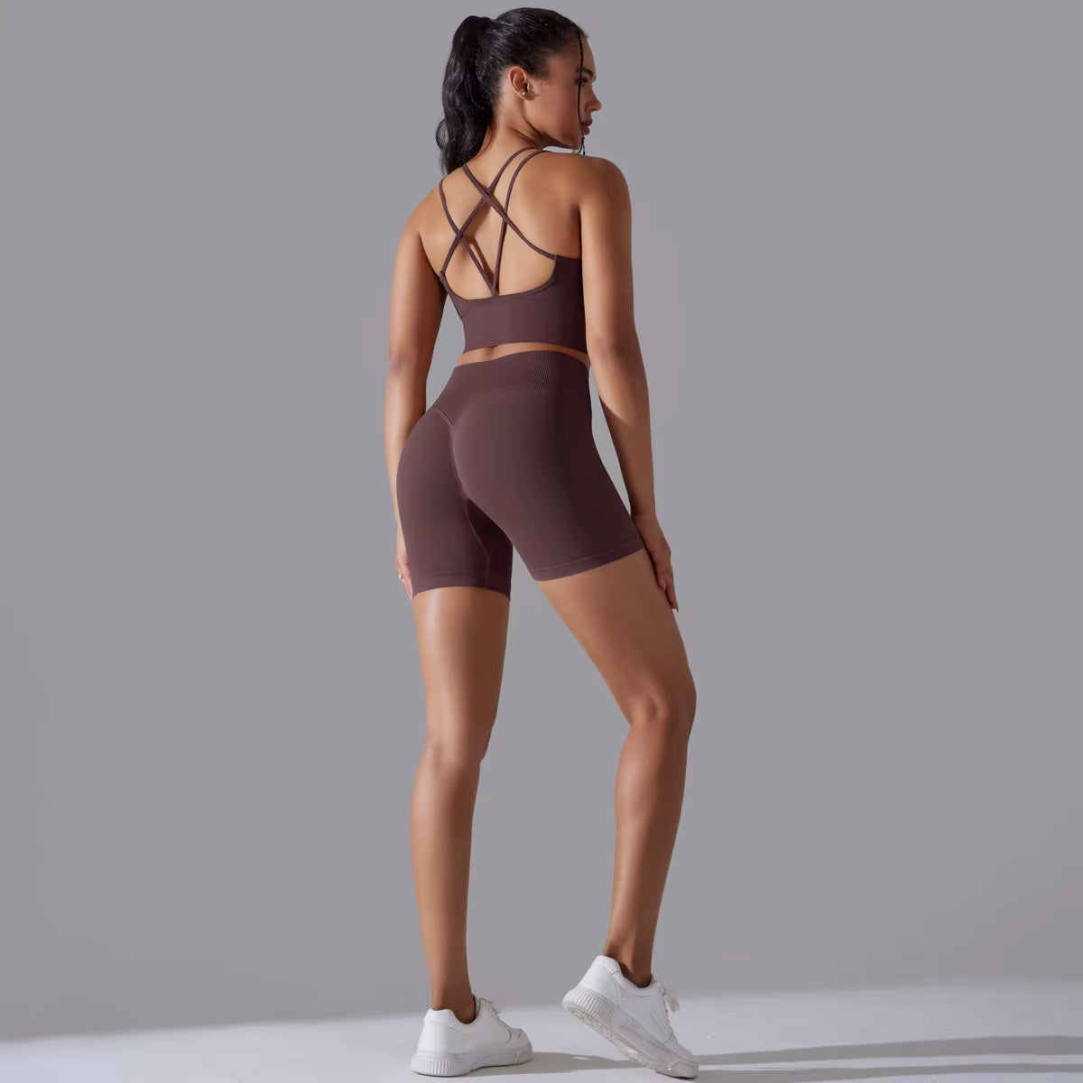Sexy Yoga Sets Women'S Tracksuit Seamless Sport Suit Running Workout Sportswear Gym Clothing Leggings Bra Fitness Suits 2 Pieces