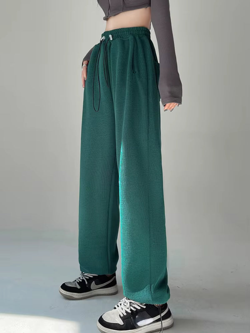 2023 Oversized Gray Velvet Baggy Sweatpants Women Autumn Loose Women'S Sports Pants Thick Winter Trousers Joggers Streetwear