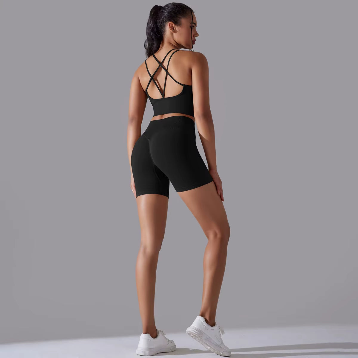 Sexy Yoga Sets Women'S Tracksuit Seamless Sport Suit Running Workout Sportswear Gym Clothing Leggings Bra Fitness Suits 2 Pieces