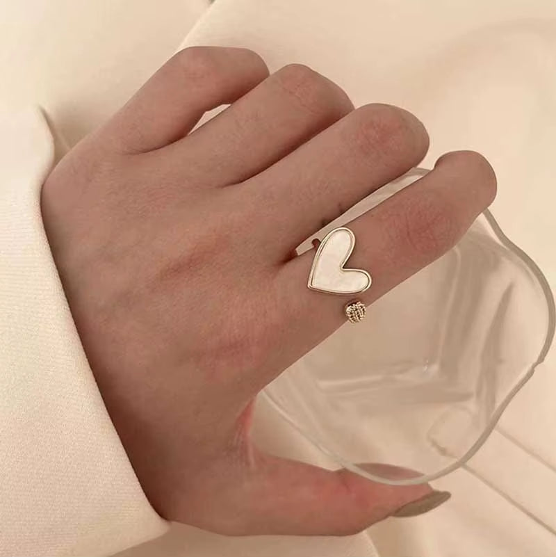 New Fashion Butterfly Rings Shiny Cubic Zirconia Leaves Geometric Adjustable Finger Ring Girls Minimalist Dainty Jewlery Gifts