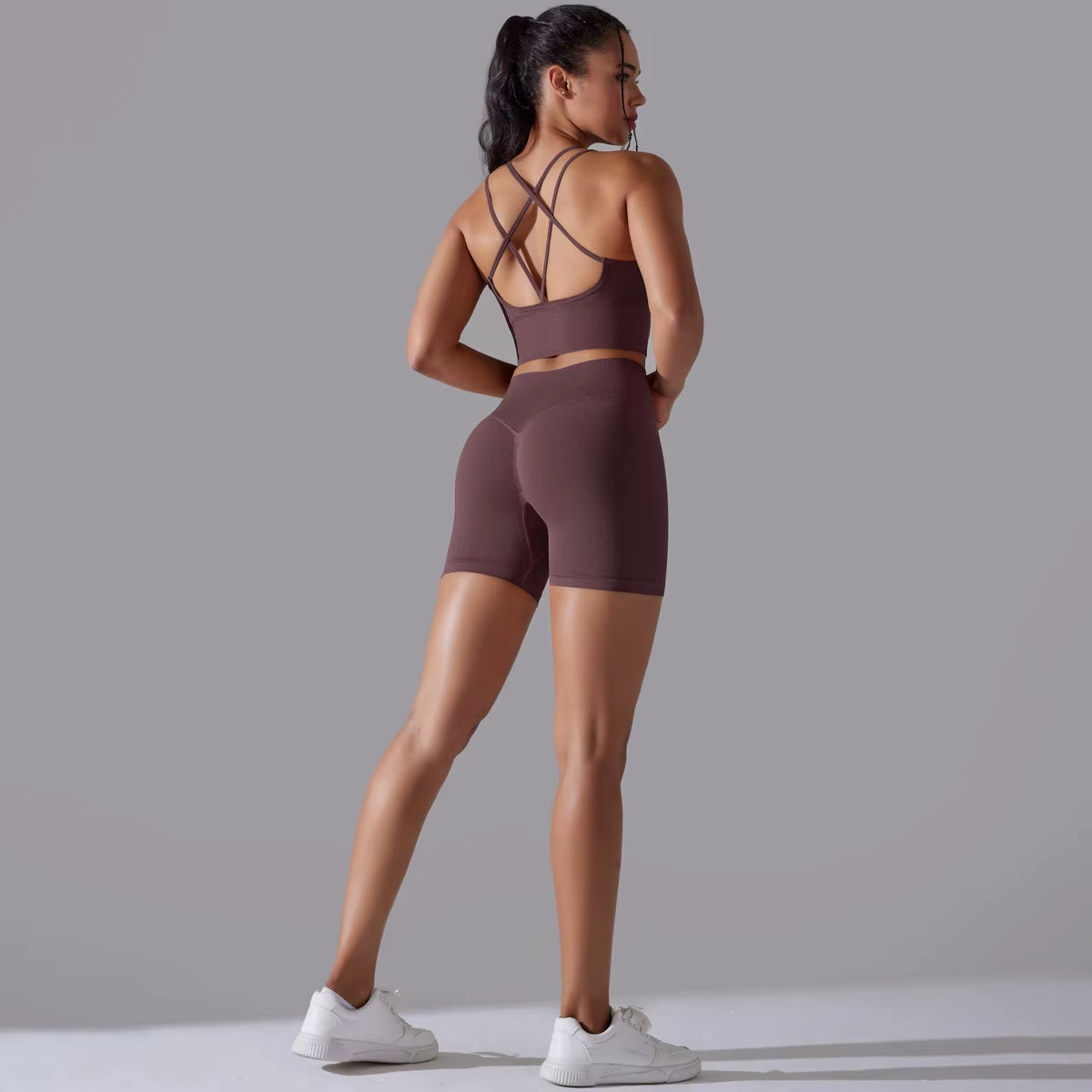 Sexy Yoga Sets Women'S Tracksuit Seamless Sport Suit Running Workout Sportswear Gym Clothing Leggings Bra Fitness Suits 2 Pieces