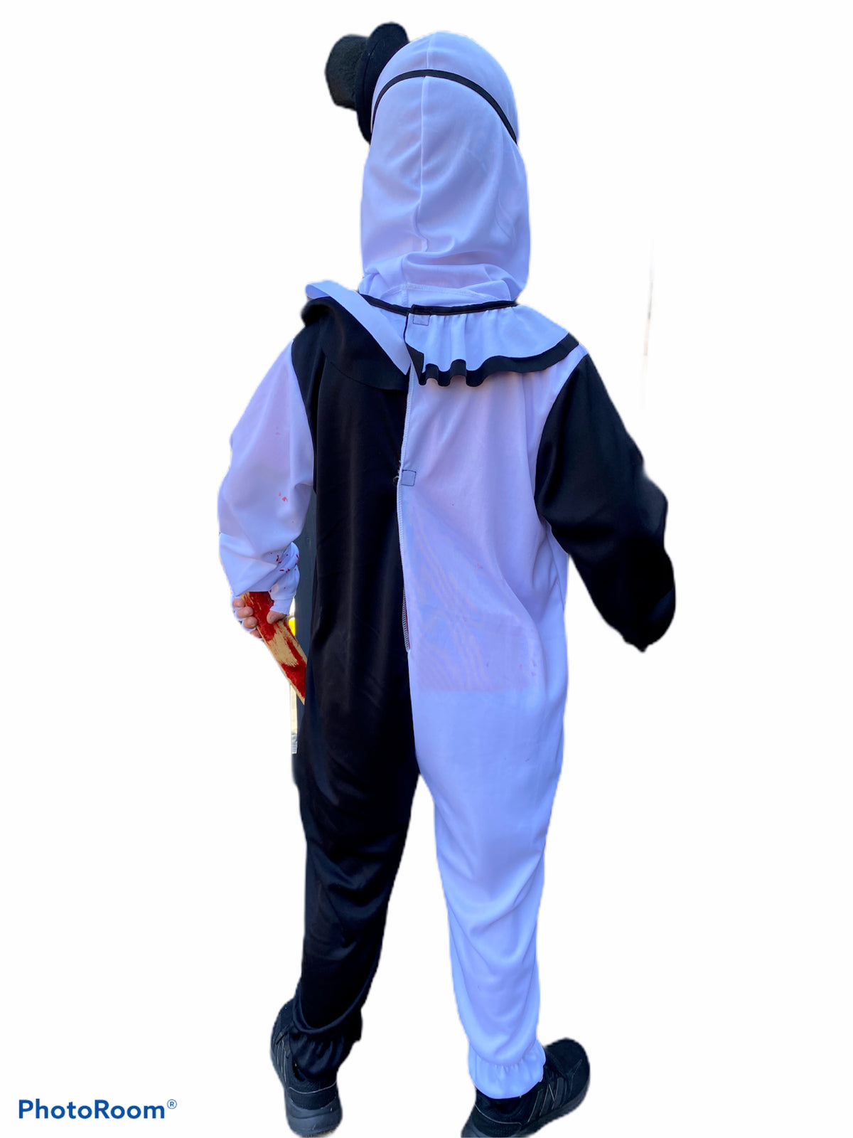 Kids Scary Clown Costume Killer Clowns Boys Mime Halloween Fancy Dress Outfit