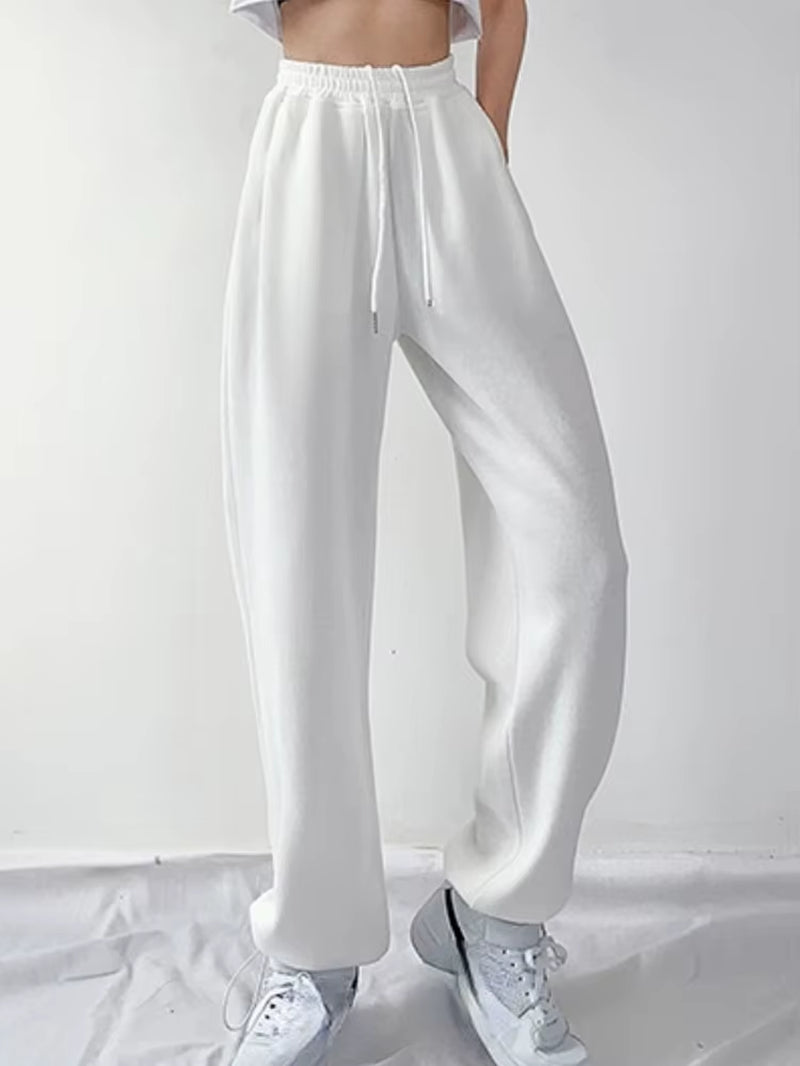 2023 Oversized Gray Velvet Baggy Sweatpants Women Autumn Loose Women'S Sports Pants Thick Winter Trousers Joggers Streetwear