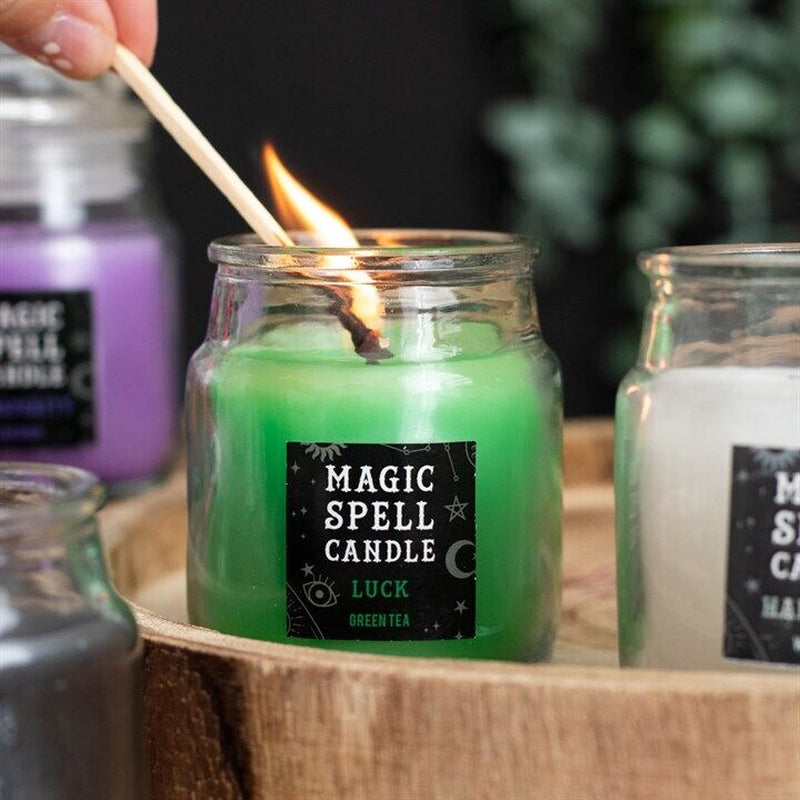 Spell Candle Jar- Perfect Gift - for Love, Happiness, Friendship, Luck - Multi