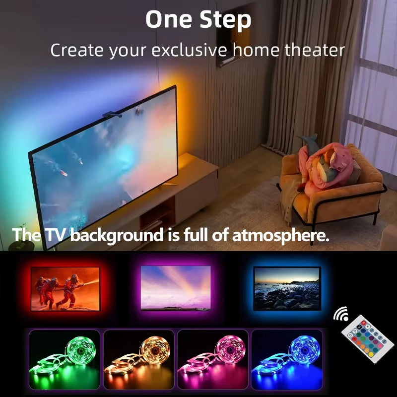 Intelligent 5V USB for TV Backlight Led Strip with 24-Key Remote Control Is the Perfect Choice for Home Party Room Decoration