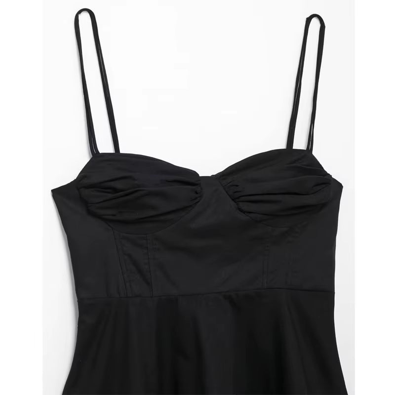 Black Corset Crop Top Woman Summer Camisole Backless Top Women Sleeveless Bustier Top Woman 2025 Sexy Beach Tops for Women