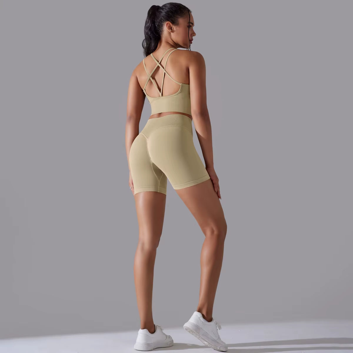 Sexy Yoga Sets Women'S Tracksuit Seamless Sport Suit Running Workout Sportswear Gym Clothing Leggings Bra Fitness Suits 2 Pieces