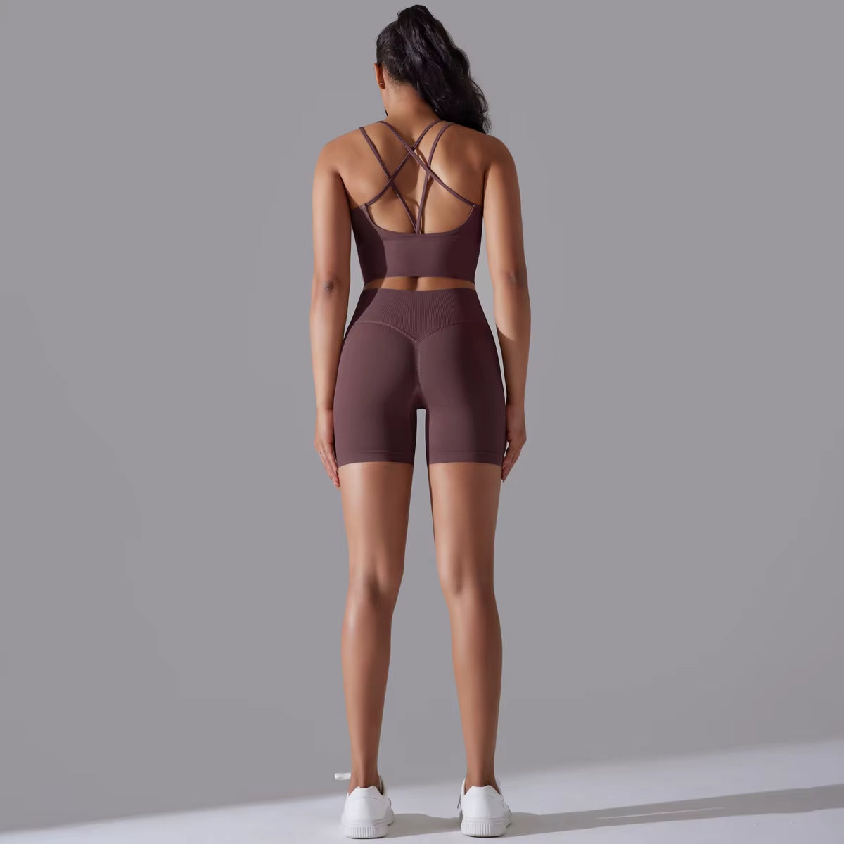 Sexy Yoga Sets Women'S Tracksuit Seamless Sport Suit Running Workout Sportswear Gym Clothing Leggings Bra Fitness Suits 2 Pieces