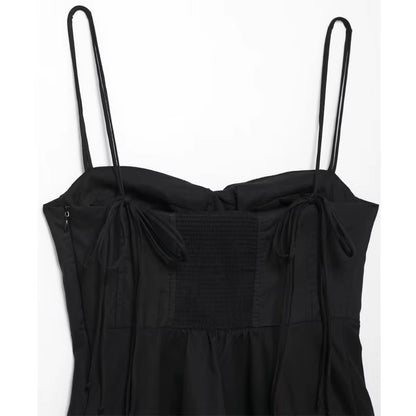 Black Corset Crop Top Woman Summer Camisole Backless Top Women Sleeveless Bustier Top Woman 2025 Sexy Beach Tops for Women
