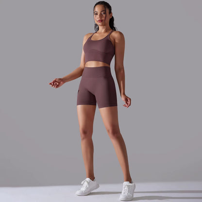 Sexy Yoga Sets Women'S Tracksuit Seamless Sport Suit Running Workout Sportswear Gym Clothing Leggings Bra Fitness Suits 2 Pieces