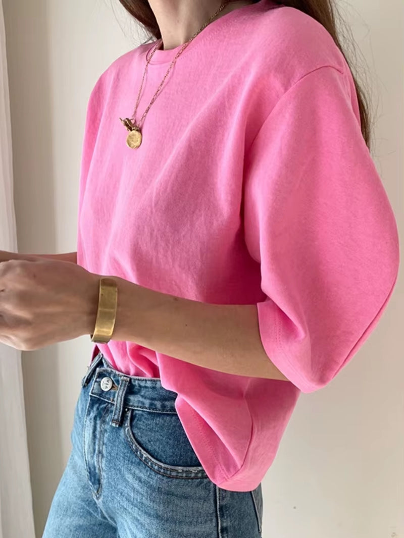 4 Colors Summer T Shirt Women Cotton Tee Woman Clothes Oversize Tops Pink White Tshirt Loose Maxi Female Short Sleeve Tee Y2K