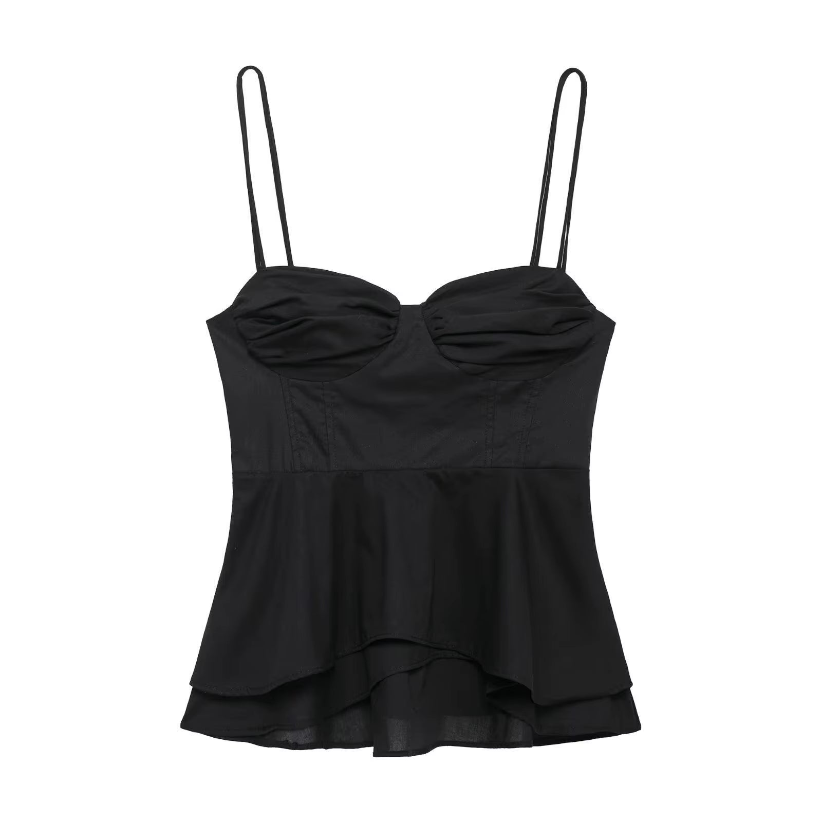 Black Corset Crop Top Woman Summer Camisole Backless Top Women Sleeveless Bustier Top Woman 2025 Sexy Beach Tops for Women