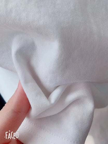 4 Colors Summer T Shirt Women Cotton Tee Woman Clothes Oversize Tops Pink White Tshirt Loose Maxi Female Short Sleeve Tee Y2K