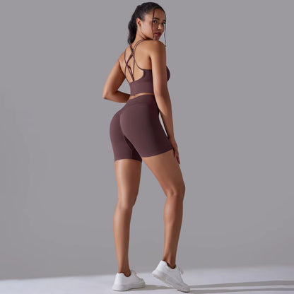 Sexy Yoga Sets Women'S Tracksuit Seamless Sport Suit Running Workout Sportswear Gym Clothing Leggings Bra Fitness Suits 2 Pieces