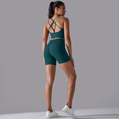 Sexy Yoga Sets Women'S Tracksuit Seamless Sport Suit Running Workout Sportswear Gym Clothing Leggings Bra Fitness Suits 2 Pieces