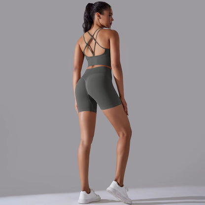 Sexy Yoga Sets Women'S Tracksuit Seamless Sport Suit Running Workout Sportswear Gym Clothing Leggings Bra Fitness Suits 2 Pieces